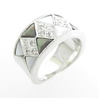 K14WG マザーオブパールリング30％引き