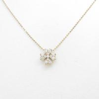 K18PG クローバー ダイヤモンドネックレス