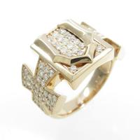 K18PG ダイヤモンドリング