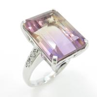 K18WG アメトリンリング