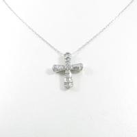 K18WG クロス ダイヤモンドネックレス10％引き