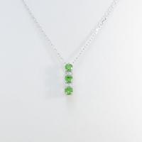 K18WG グリーンガーネットネックレス20％引き