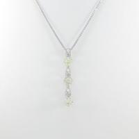 K18WG スリーストーン ダイヤモンドネックレス20％引き