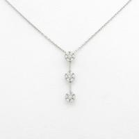 K18WG ダイヤモンドネックレス