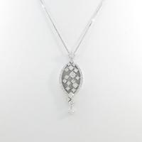 K18WG ダイヤモンドネックレス