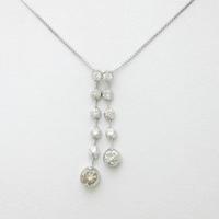 K18WG ダイヤモンドネックレス30％引き