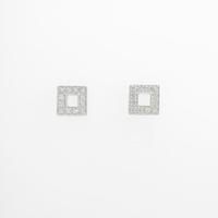 K18WG ダイヤモンドピアス