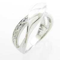 K18WG ダイヤモンドリング