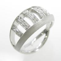 K18WG ダイヤモンドリング