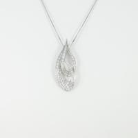 K18WG パヴェ ダイヤモンドネックレス20％引き