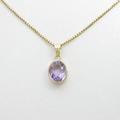 K18YG アメジストネックレス