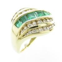 K18YG エメラルドリング20％引き