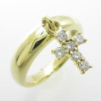 K18YG クロス ダイヤモンドリング20％引き