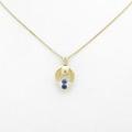 K18YG サファイヤネックレス