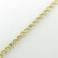 K18YG ダイヤモンドブレスレット