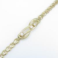 K18YG ダイヤモンドブレスレット