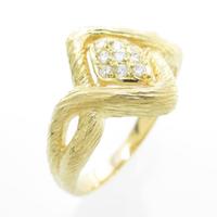 K18YG ダイヤモンドリング