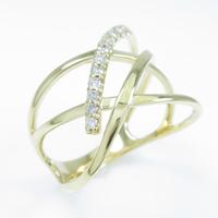 K18YG ダイヤモンドリング