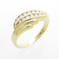 K18YG ダイヤモンドリング