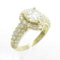 K18YG ダイヤモンドリング 1．022ct・K・SI2・ペアシェイプ