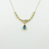 K18YG ブルートパーズネックレス20％引き