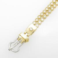 K18YG／PT ダイヤモンドネックレス