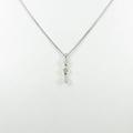 PT スリーストーン ダイヤモンドネックレス10％引き