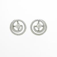 PT／18KWG 2WAY ダイヤモンドピアス30％引き