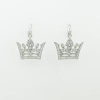 【リメイク】K18WG クラウン ダイヤモンドピアス20％引き