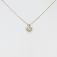 【リメイク】K18YG ダイヤモンドネックレス 0．324ct・H・VVS2・VERYGOOD20％引き