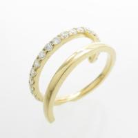 【リメイク】K18YG ダイヤモンドピンキーリング