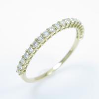 【リメイク】K18YG ハーフエタニティ ダイヤモンドリング