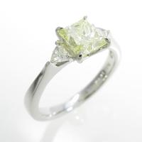 【リメイク】プラチナダイヤモンドリング 1．090ct・FLY・VS1・プリンセスカット10％引き