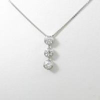 【新品】プラチナダイヤモンドネックレス 0．506ct・G・SI1?2・GOOD