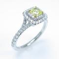 ティファニー ソレスト リング 0．33ct・FIY・IF・クッションカット