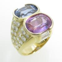 ブルガリ 非加熱 サファイヤリング20％引き