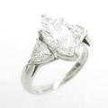 プラチナダイヤモンドリング 2．005ct・E・SI1・マーキスカット