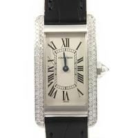 カルティエ WB701851 タンクアメリカン WG／サイド2D クォーツ