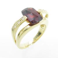 K18YG ガーネットリング5％引き