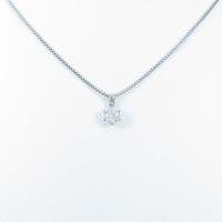 プラチナダイヤモンドネックレス 0．303ct・G・I1・VG