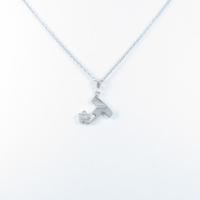 ポンテヴェキオ イニシャルT ダイヤモンドネックレス