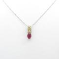K18WG／K18YG／750YG ルビーネックレス
