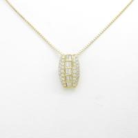 【ジュエリー在庫処分】K18YG ダイヤモンドネックレス