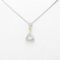 プラチナダイヤモンドネックレス 1．507ct・G・SI2・ファンシーカット