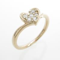4゜C ハート ダイヤモンドリング
