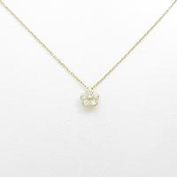 K18YG フラワー ダイヤモンドネックレス5％引き