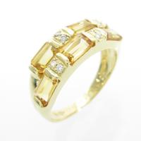 K18YG シトリンリング