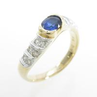 K18YG／K18WG サファイヤリング