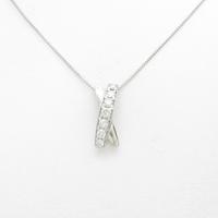 PT／K18WG ダイヤモンドネックレス5％引き