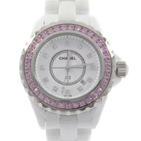 シャネル H2010 J12 33mmセラミック／PKサファイヤ・12P クォーツ